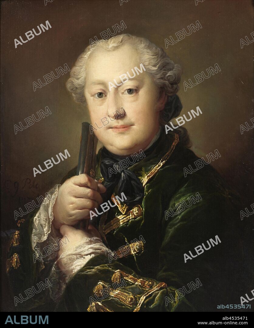 Carl Gustaf Pilo, (1711-1793), Carl Alexander von Ungern-Sternberg, Carl Alexander von Ungern-Sternberg, Swedish Envoy in Copenhagen, Oil on wood, Height: 62 cm (24.4), Width: 51 cm (20).