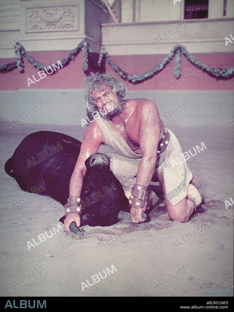 BUDDY BAER in QUO VADIS, 1951, directed by MERVYN LEROY. Copyright M.G.M.
