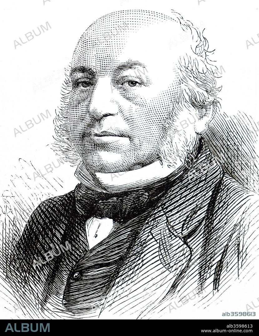 Portrait of Sir Anthony Rothschild, 1st Baronet (1810-1876) a British financier and a member of the prominent Rothschild banking family. Dated 19th century.