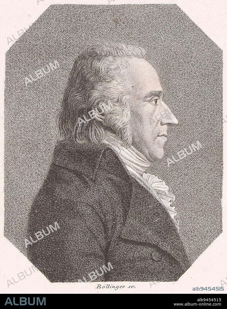 Portrait of Friedrich Matthisson, Friedrich Wilhelm Bollinger, 1818 - 1832, print maker: Friedrich Wilhelm Bollinger, (mentioned on object), publisher: gebroeders Schumann, (mentioned on object), print maker: Berlin, publisher: Zwickau, 1818 - 1832, paper, h 185 mm - w 125 mm.