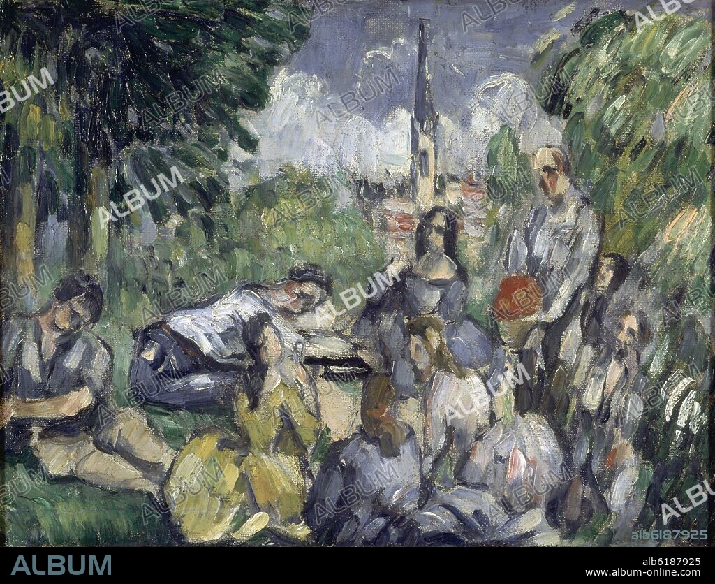 PAUL CEZANNE. DESAYUNO EN LA HIERBA (A LUNCH ON GRASS) 1873/75- OLEO SOBRE LIENZO.