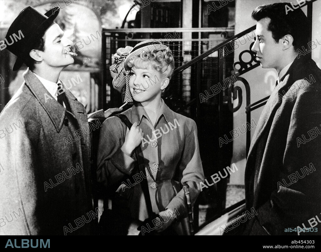 CECILE AUBRY, MICHEL AUCLAIR et SERGE REGGIANI dans MANON, 1949, réalisé par HENRI-GEORGES CLOUZOT.