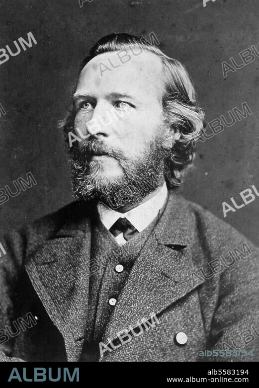 Haeckel, Ernst Zoologist and Natural philosopher, Potsdam 16.2.1834 - Jena 9.8.1919. Portrait photo, 1876 (Photographische Gesellschaft, Berlin).