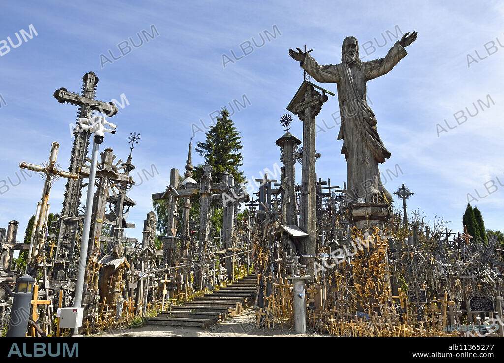 Hill of Crosses, near Siauliai, Lithuania, Europe.