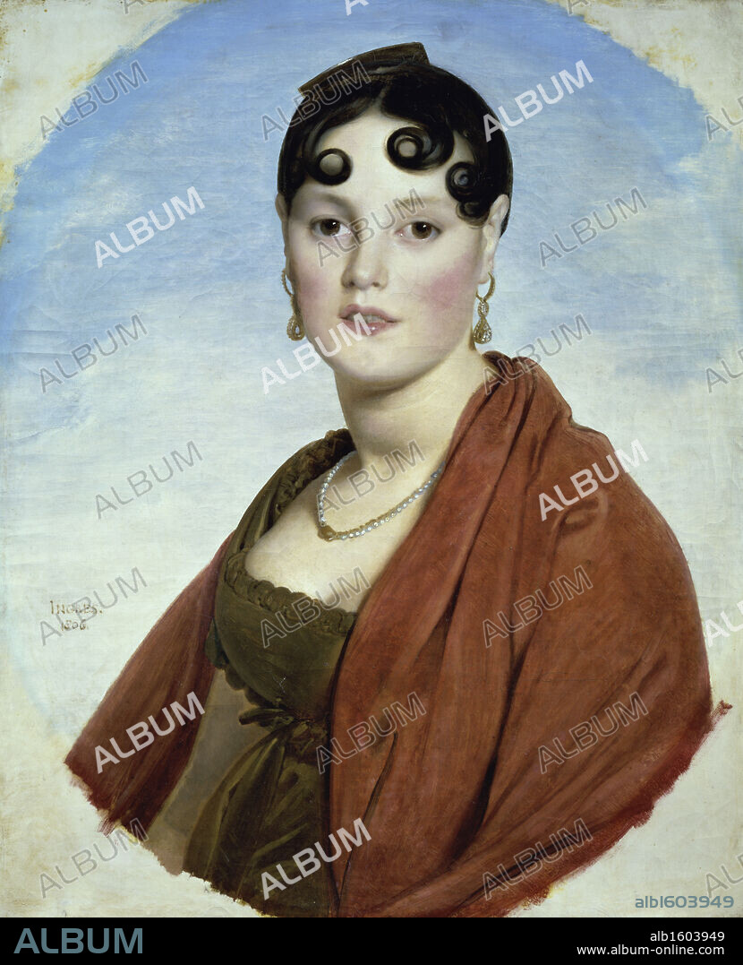 Portrait de Madame Aymon la Belle Zelie   1806  Jean Auguste Dominique Ingres 1780-1867/French   Oil on Canvas   Musee des Beaux Arts, Rouen.