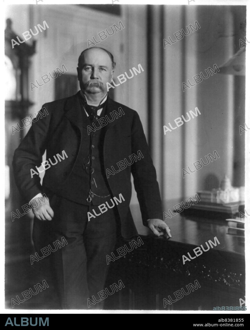 FRANCES BENJAMIN JOHNSTON. Garrett Augustus Hobart, n.d.. 3/4 lgth., standing, facing front. [Vice president of the United States under William McKinley].