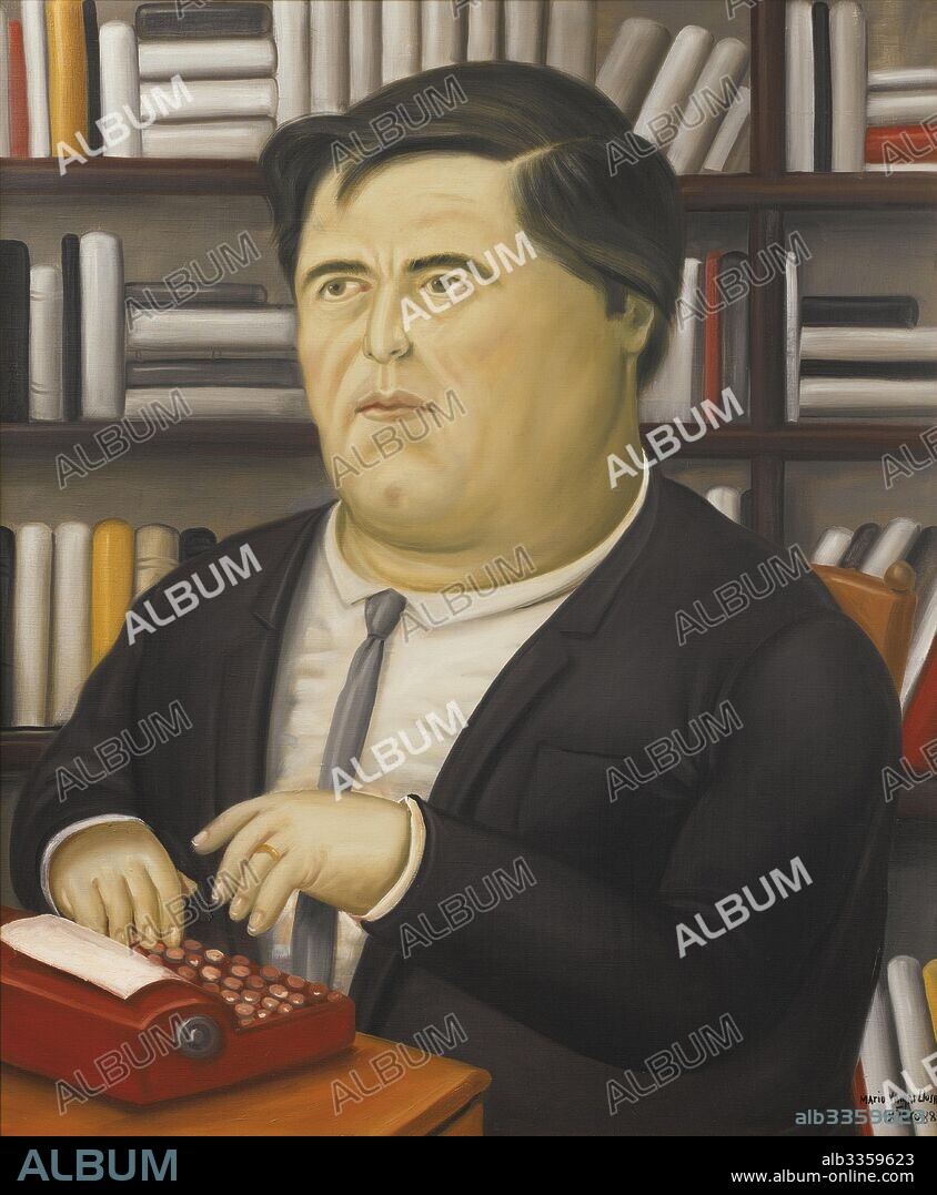 FERNANDO BOTERO. Portrait of Mario Vargas Llosa.