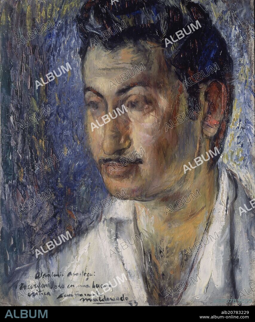 MANUEL MALDONADO RODRÍGUEZ. RETRATO DE ANTONIO AROSTEGUI - 1953.