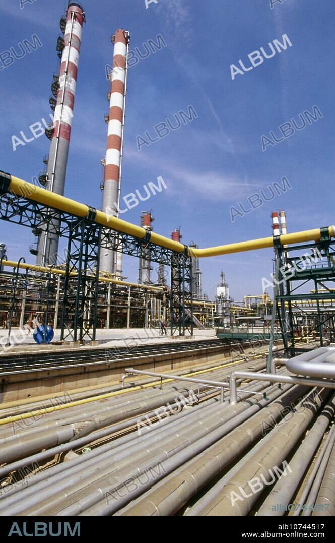 Repsol-YPF oil refinery. Tarragona province. Spain.