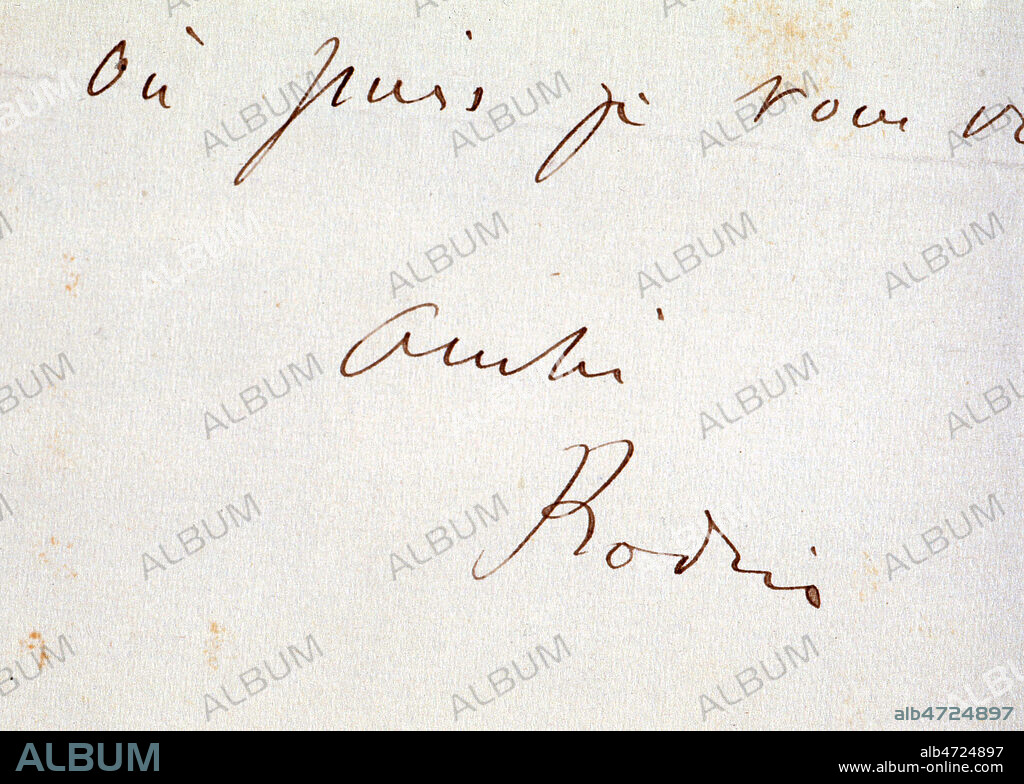 'Signature de Auguste RODIN (1840-1917) (s.d)' Credit Collection Vav/KHARBINE-TAPABOR.