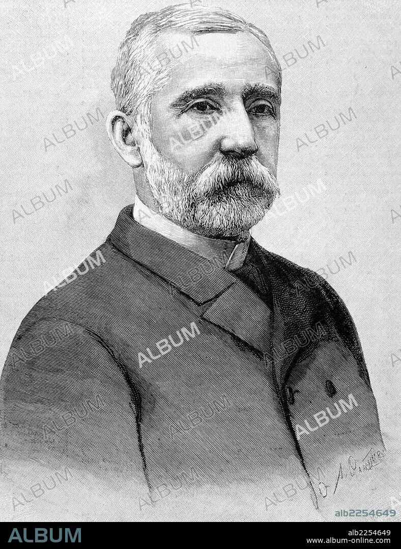 RODRIGUEZ SAN PEDRO , FAUSTINO. POLITICO ESPAÑOL. GIJON 1833 - 1925. GRABADO RETRATO. ILUSTRACION ESPAÑOLA Y AMERICANA , AÑO 1890.