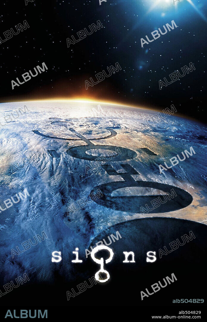 Poster de SEÑALES, 2002 (SIGNS), dirigida por M. NIGHT SHYAMALAN. Copyright TOUCHSTONE PICTURES.