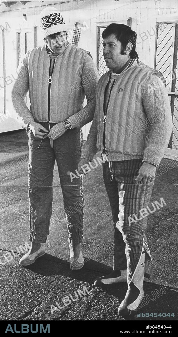 Marstrand - 1973-01-05 - Pelle Pettersson och Stellan Westerdahl *** Local Caption *** Foto: GT - Bela Unger. KAMERAREPORTAGE.
