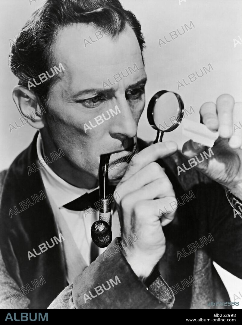 PETER CUSHING in THE HOUND OF THE BASKERVILLES, 1959, directed by TERENCE FISHER. Copyright HAMMER/UNITED ARTISTS.