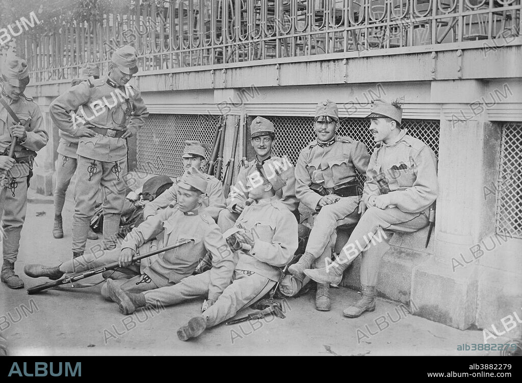 Hungarian soldiers in Budapest, Hungary.