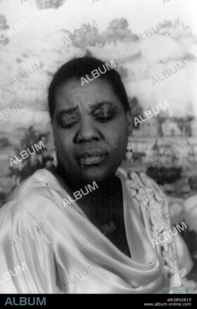 Portrait of Bessie Smith photographed by Carl Van Vechten, February 3, 1936. Bessie Smith (April 15, 1894 - September 26, 1937 was an American blues singer nicknamed The Empress of the Blues, Smith was the most popular female blues singer of the 1920s and 1930s. She is often regarded as one of the greatest singers of her era and a major influence on subsequent jazz vocalists. In the 1920's Smith became the highest paid black entertainer of the day, heading her own shows, which sometimes featured as many as 40 troupers, and touring in her own railroad car. Smith's career was cut short by a combination of the Great Depression and the advent of Hollywood "talkies", which spelled the end for vaudeville. In 1937 Smith was critically injured in a car accident while traveling along U.S. Route 61. Smith's funeral was held in Philadelphia and an estimated 10,000 mourners who filed past her coffin.