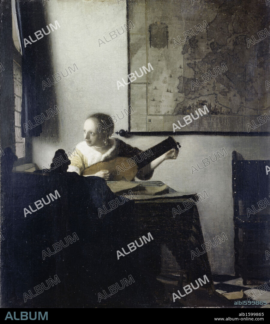The Lute Player    Jan Vermeer (1632-1675 Dutch)   Oil on canvas  Metropolitan Museum of Art, New York, USA.