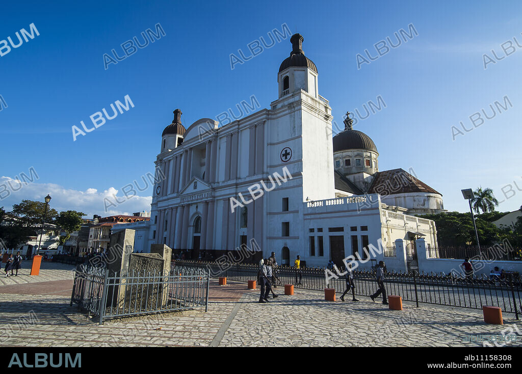 Cathedral Notre Dame on Place d'Armes, Cap Haitien, Haiti, Caribbean, Central America.