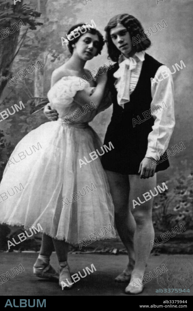 ANONYMOUS. Tamara Karsavina and Vaslav Nijinsky in the Ballet Les Sylphides.
