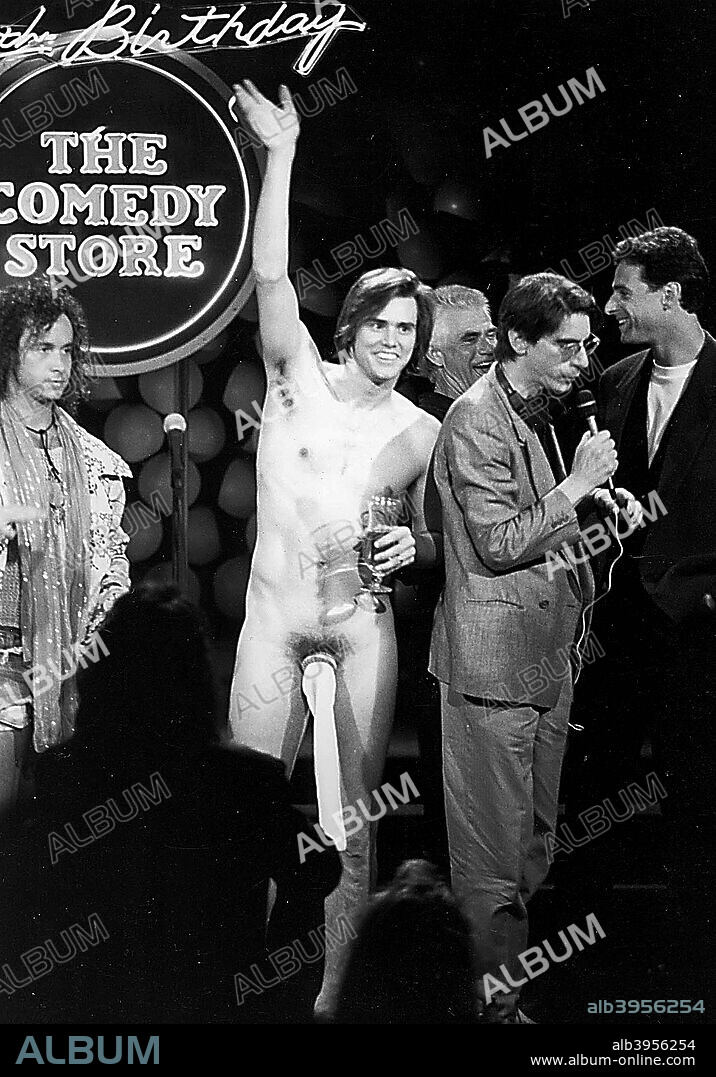 JIM CARREY. Jan. 1, 2011 - L9169.20TH ANNIVERSARY CELEBRATION AT THE COMEDY STORE.  1994.JIM CARRY, BOB SAGET, PAULEY SHORE AND RICHARD BELZER(Credit Image: © Globe Photos/ZUMAPRESS.com). 2011