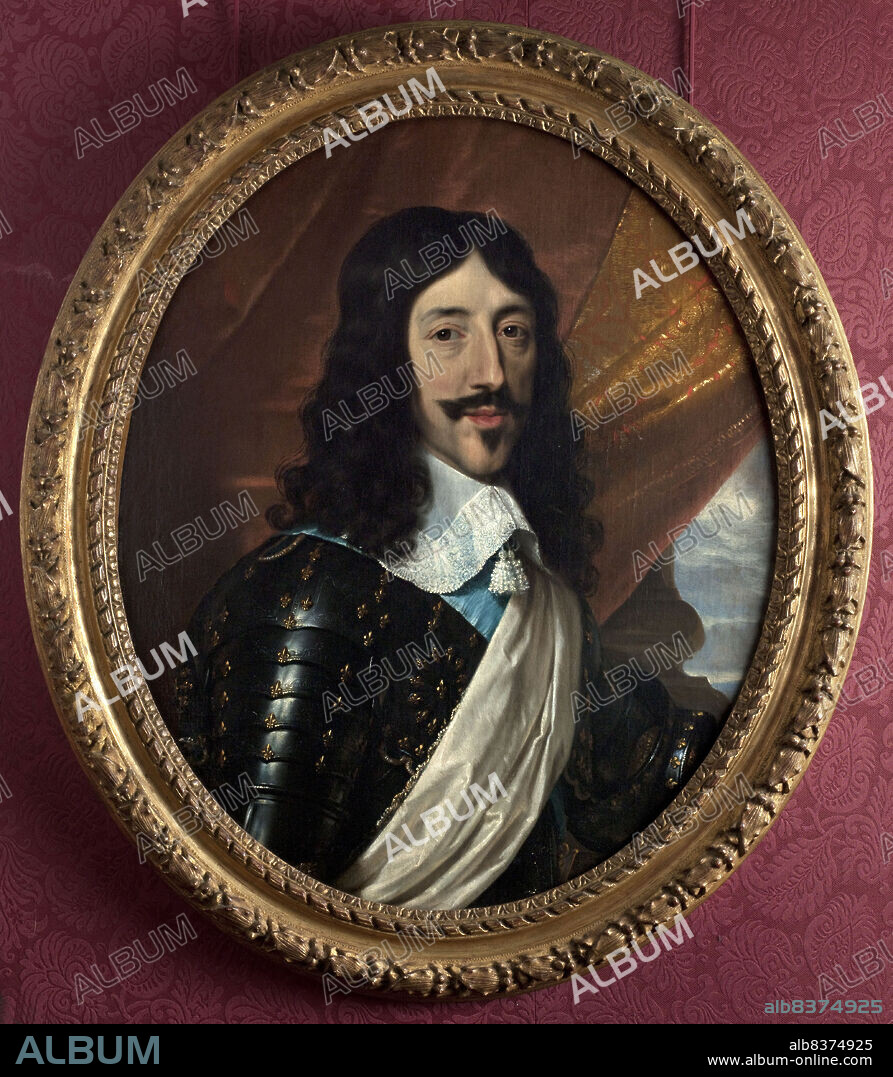 PHILIPPE DE CHAMPAGNE. Portrait of Louis XIII (1601-1643), king of France, c1640.