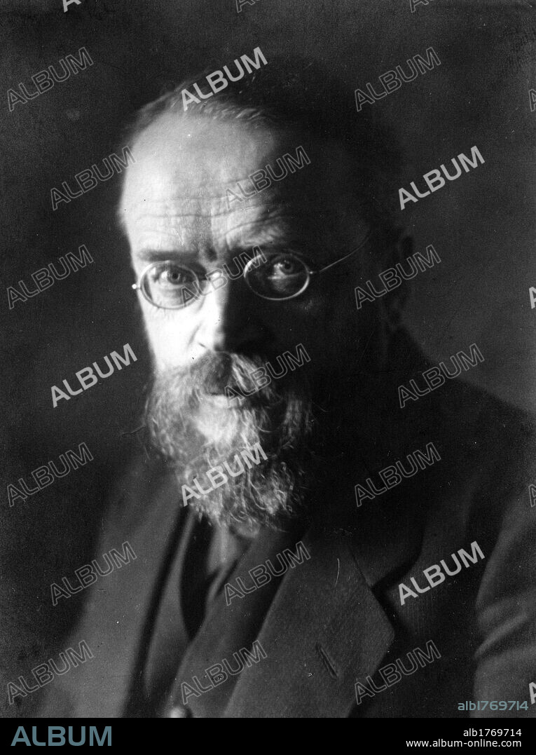 Portrait of Carl Correns. Portrait of the German botanist and geneticist Carl Correns. 1910s.