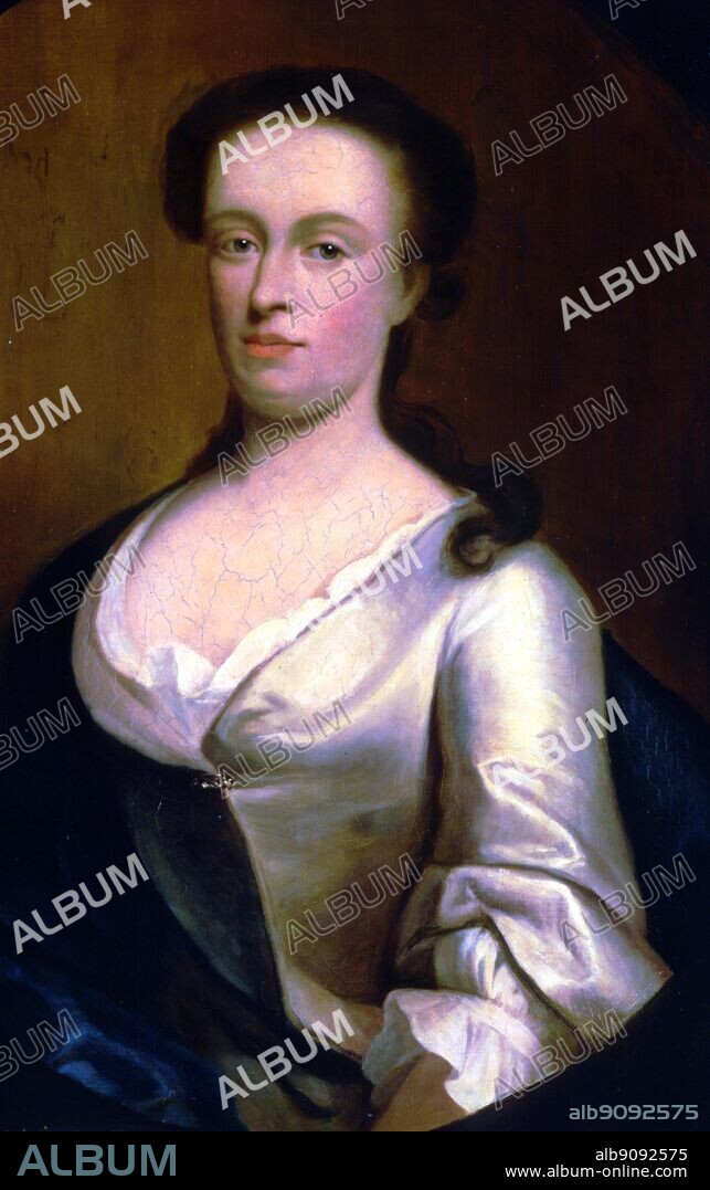 Horatio Nelson's Mother, Catherine Suckling. Artist: British School, 19th century. From Nelson - A Biography by Richard Hough, page 12. This portrait, painted when she was just 18, shows Horatio Nelson's mother before she met Reverend Edmund Nelson, rector of a Norfolk congregation. A woman of strong character, she bore him eight children. Catherine died young, in 1767, leaving young Horatio, his two elder and two younger brothers and three sisters, to be brought up by their widowed father.