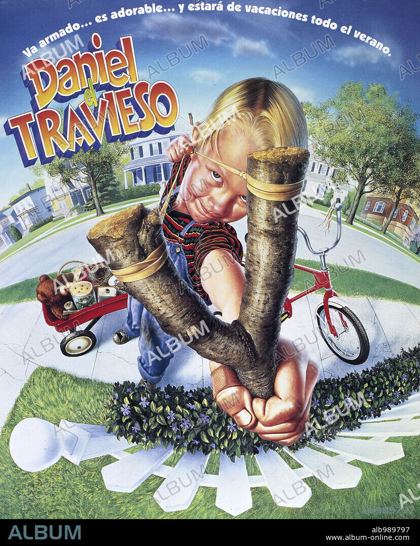 Poster de DANIEL, EL TRAVIESO, 1993 (DENNIS THE MENACE), dirigida por NICK CASTLE. Copyright WARNER BROTHERS.
