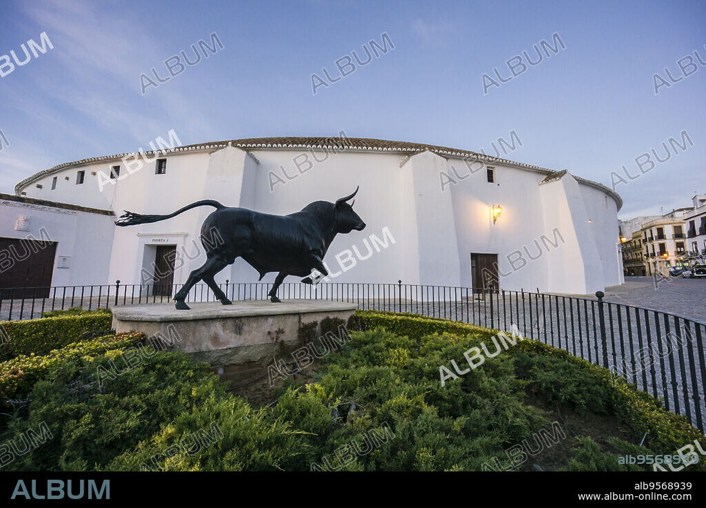 Plaza de Toros de Ronda, propiedad de la Real Maestranza de Caballería de Ronda, Ronda ,provincia de MálagaAndalucia, Spain.