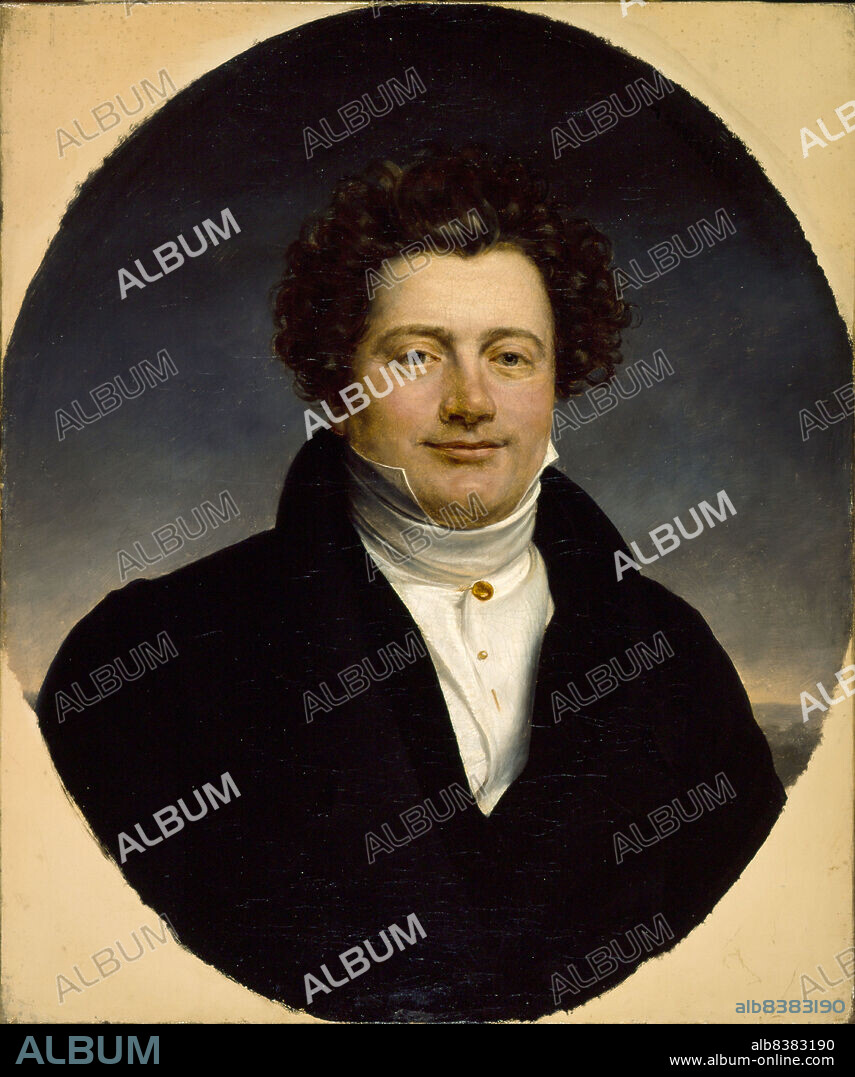 HENRI-FRANCOIS RIESENER. Portrait of Bernard-Leon (1784-1856), actor and director of the Vaudeville and Gaite theatres, c1825.