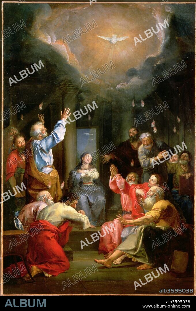 LOUIS GALLOCHE. The descent of the Holy Spirit (Pentecost).