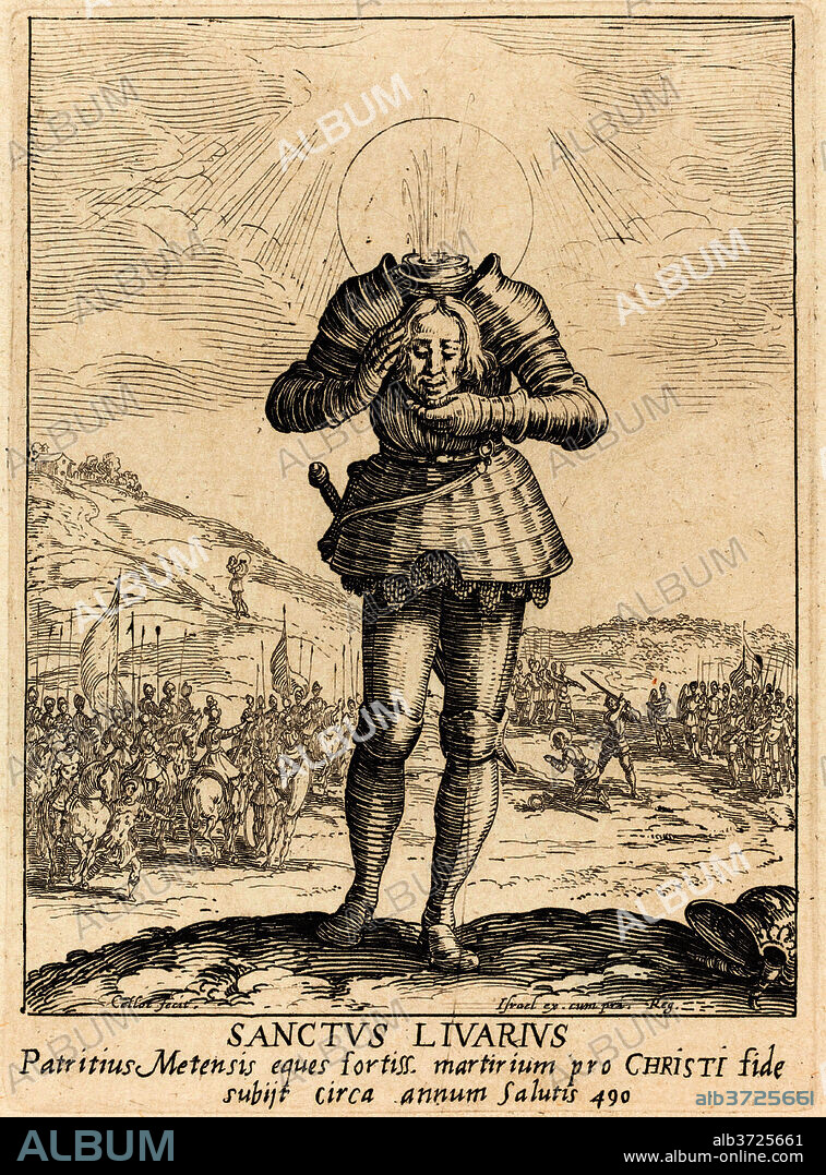 JACQUES CALLOT. Saint Livier. Medium: etching.