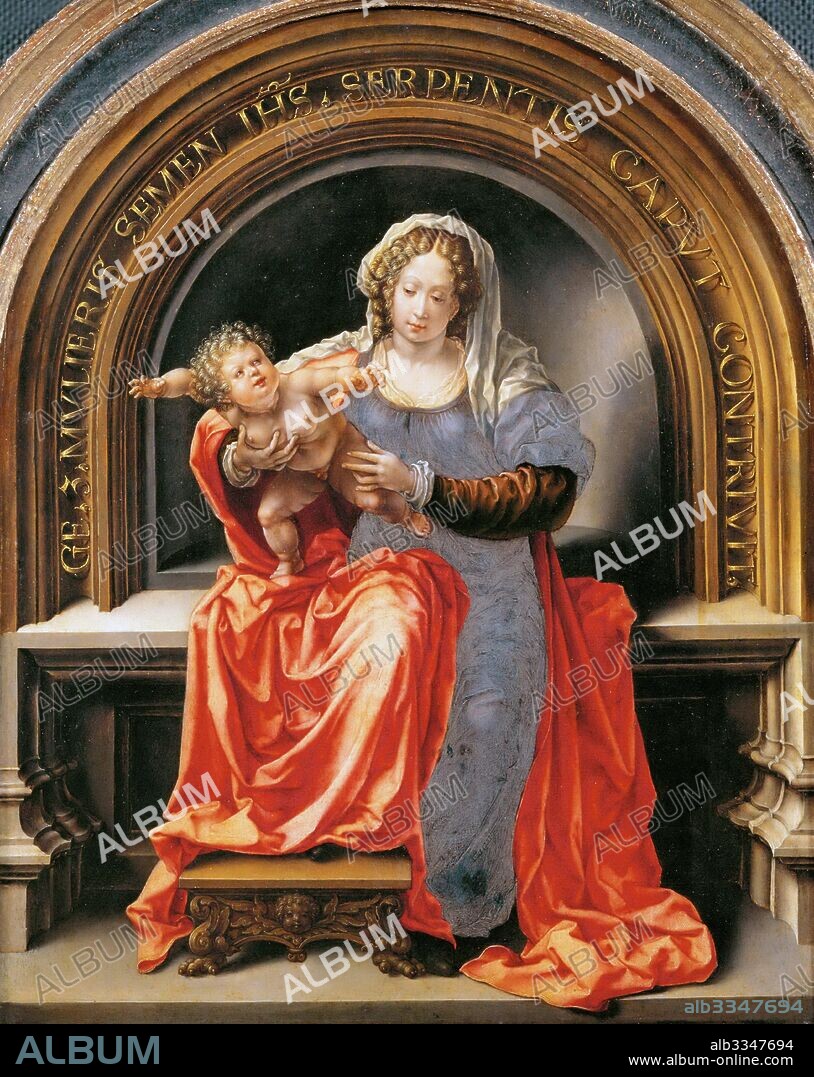 JAN GOSSAERT. Virgin and Child.