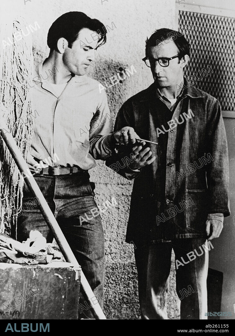 WOODY ALLEN en TOMA EL DINERO Y CORRE, 1969 (TAKE THE MONEY AND RUN), dirigida por WOODY ALLEN. Copyright CINERAMA.