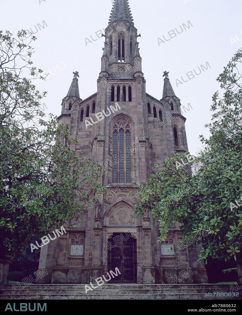 JOAN MARTORELL I MONTELLS (1833-1906). CAPILLA PANTEON DEL PALACIO DEL MARQUES DE COMILLAS - 1888.