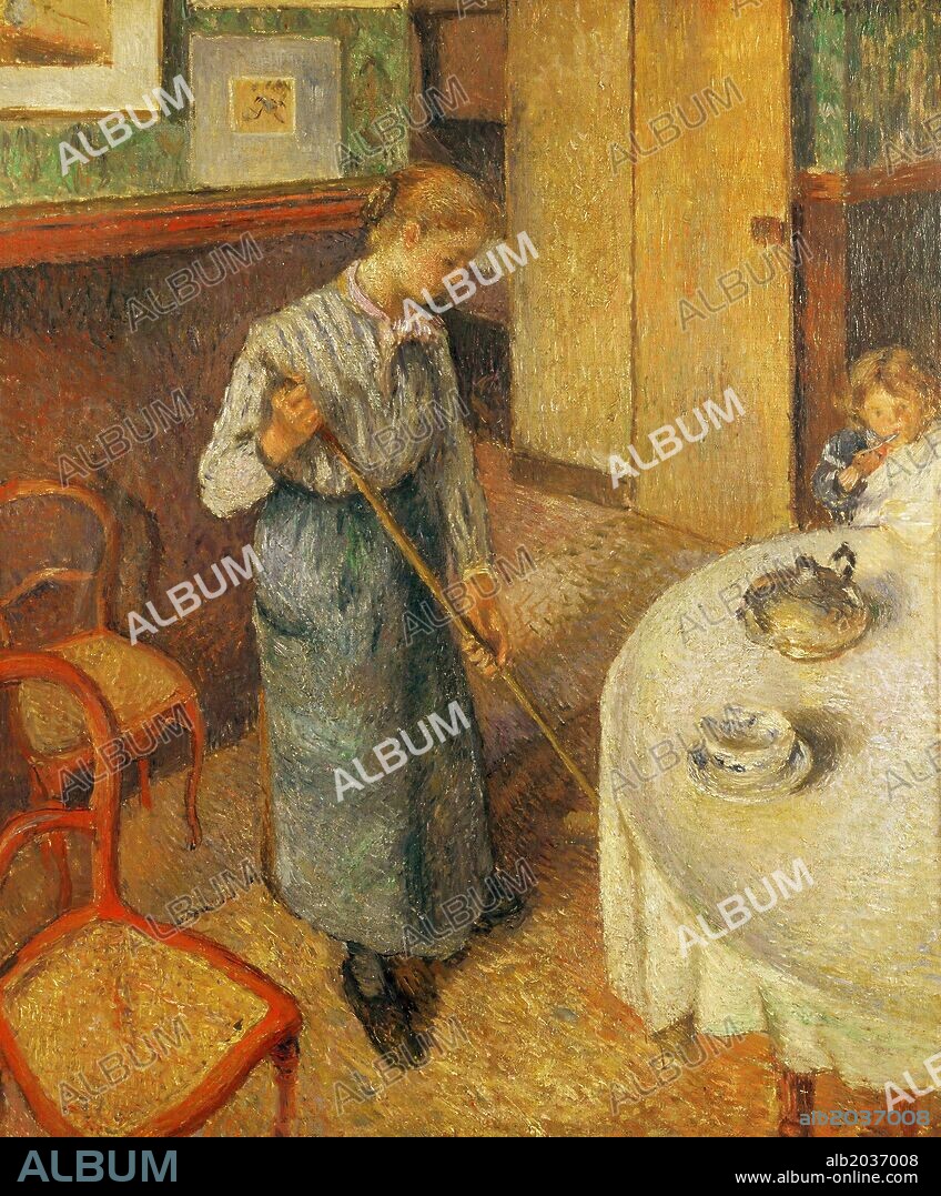 Camille Pissarro / 'The Young Maid', 1882, Oil on canvas, 65 × 52 cm.