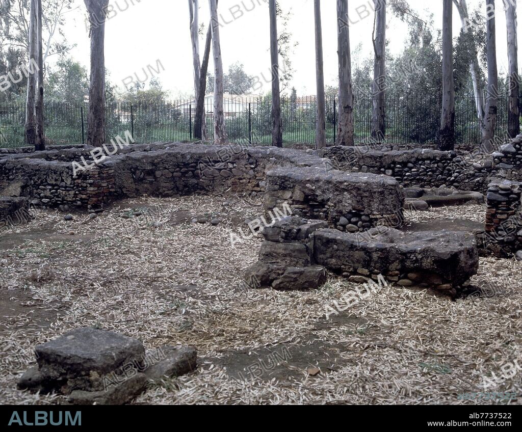 RUINAS DE LA BASILICA DE SAN PEDRO DE ALCANTARA - SIGLO VI - ARQUITECTURA VISIGODA.