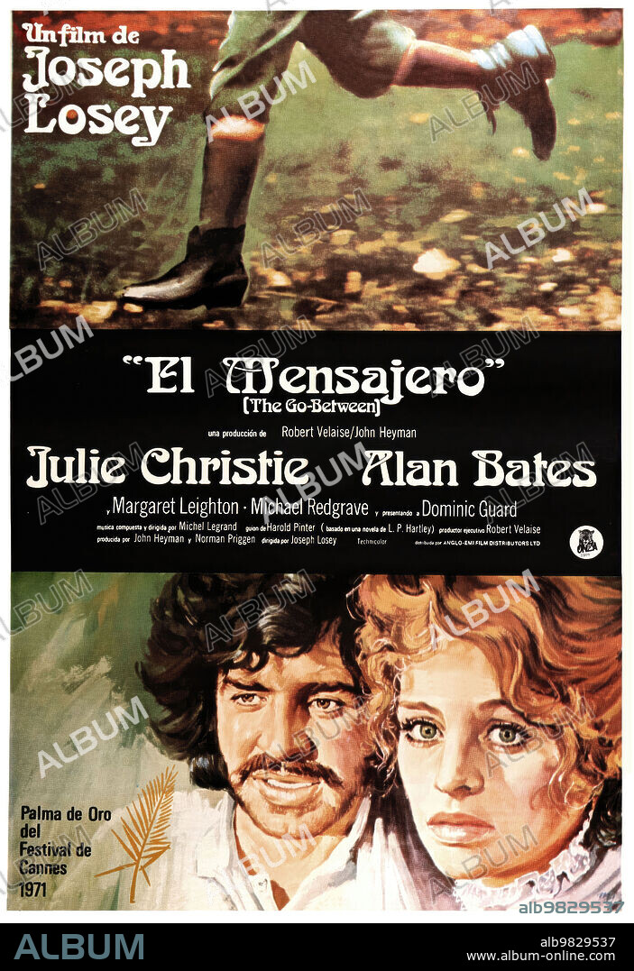 Poster de EL MENSAJERO, 1971 (THE GO-BETWEEN), dirigida por JOSEPH LOSEY. Copyright M.G.M/EMI.