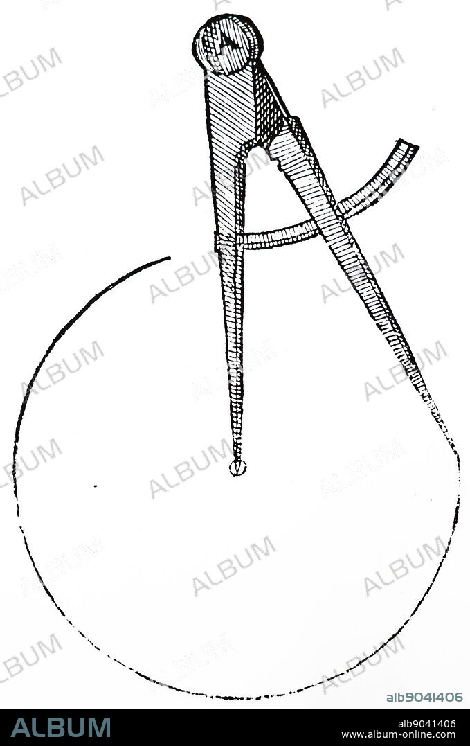 Compasses. From Robert Fludd Utriusque cosmi...historia, Oppenheim, 1617-19.