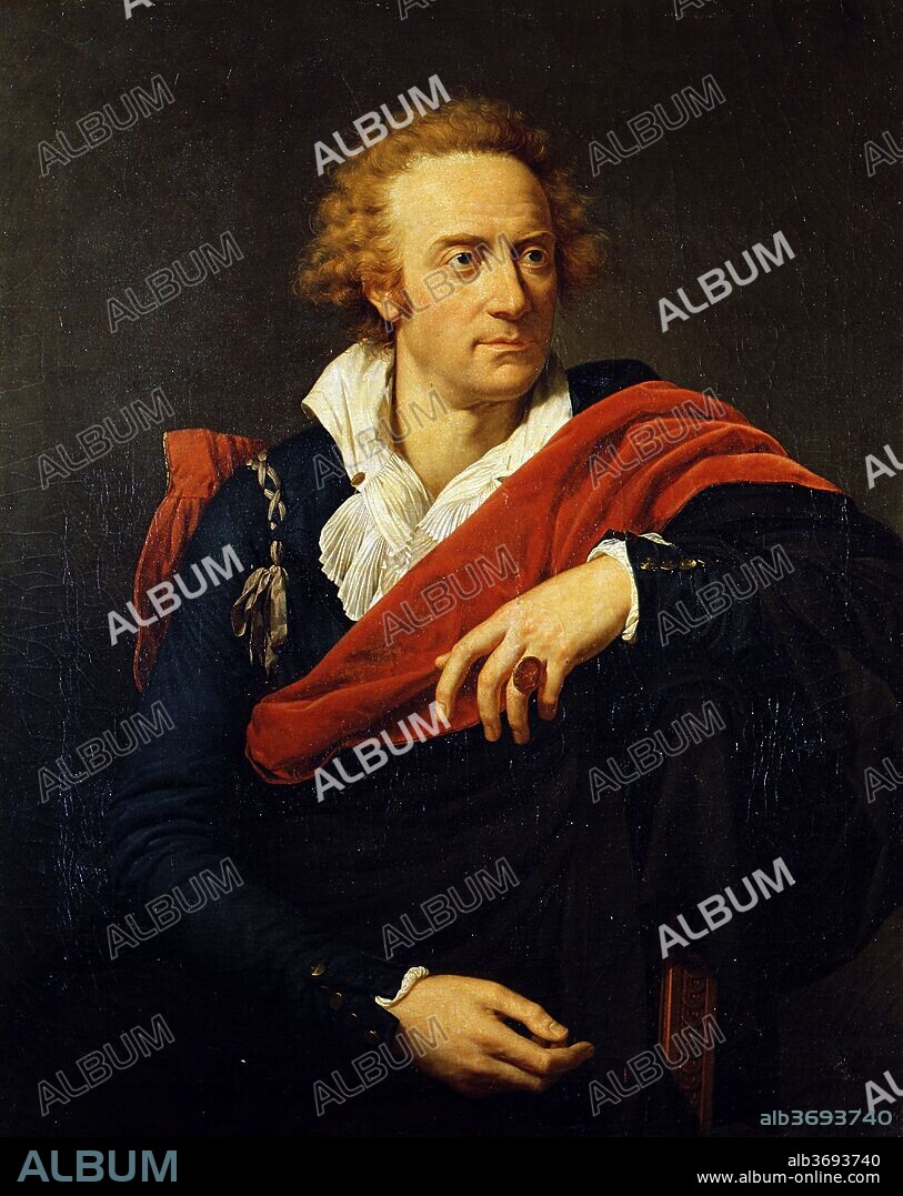 FABRE, FRANCOIS-XAVIER PASCAL, BARON. Portrait of the poet Count Vittorio Alfieri (1749-1803).