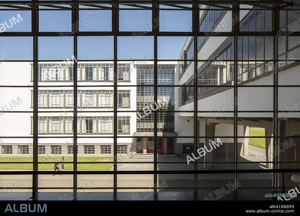 The Bauhaus building, Dessau, Germany, 2018. Designed by Walter Gropius, 1925-26.