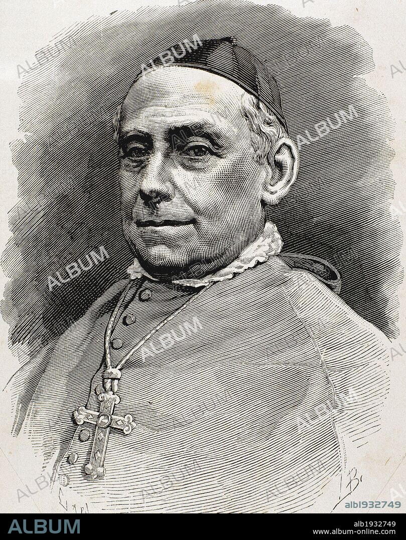 URQUINAONA Y BIDOT, José María de (Cádiz,1813Barcelona,1883). Arcipreste de la catedral de Cádiz. Obispo de Canarias (1876) y obispo de Barcelona (1878). Eminente teólogo se distinguió por su espíritu caritativo y altruista. Grabado por Capuz.