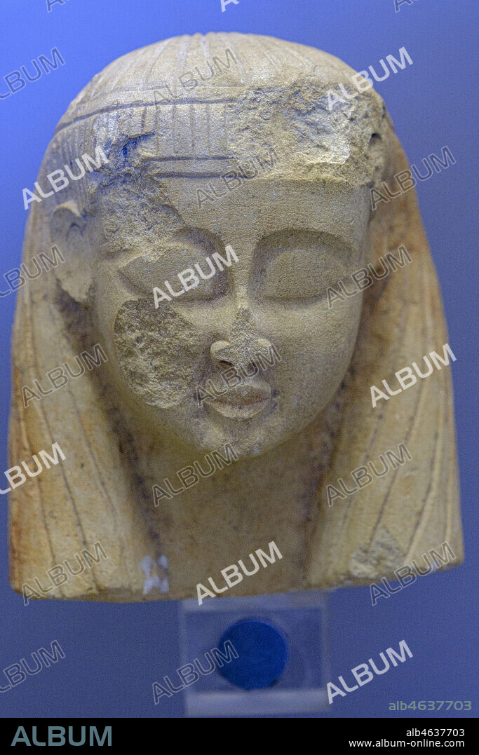 female protome, from Motya, tofhet, central favissa, clay, 6th cent. BCE, Motya Museo G Whitaker, The Coliseum , Rome, Lazio, Italy ,.