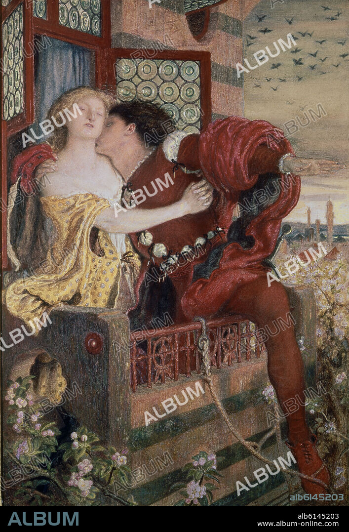 FORD MADOX BROWN. Romeo and Juliet, 1867, Watercolour on paper, 48 x 33cm.