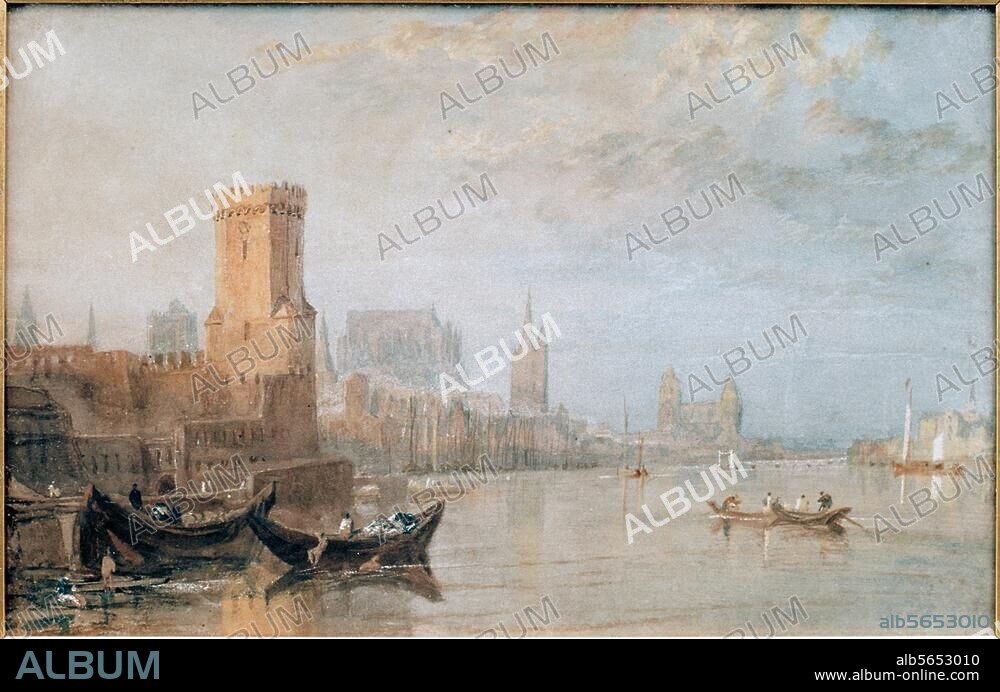 WILLIAM TURNER. Turner, Willam 1775-1851. "Köln", 1817. Wasser- und Deckfarbe, 19,5 × 30,5 cm. Privatsammlung.