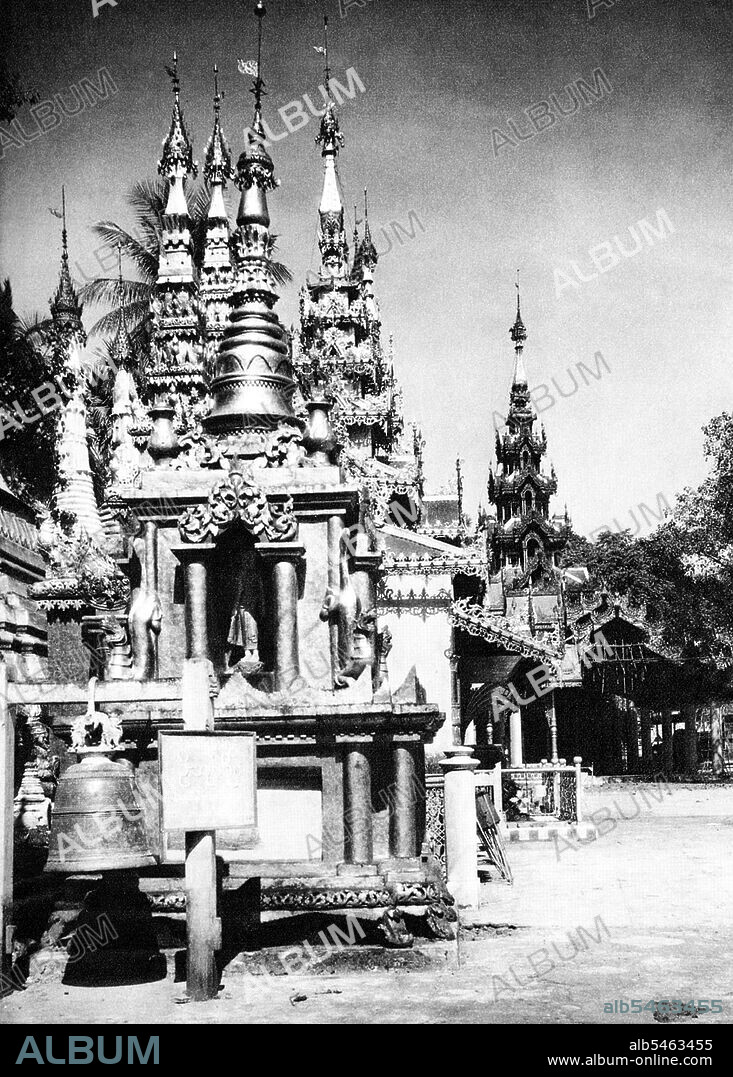 The 98m (322 ft) gilded stupa of Shwedagon Pagoda dominates the Rangoon skyline from its vantage point on Singuttara Hill in the center of the city, and is Burma's best known landmark and Buddhist monument. Although legend says that the pagoda was built during the time of Siddharta Gautama, the Buddha, some 2,500 years ago, archaeologists attribute the construction of the temple to the Mon people sometime between the 6th and 10th centuries CE. Often referred to as the 'Golden Pagoda', it fell into disrepair in the 14th century, but was rebuilt to its present stature in the 18th century.