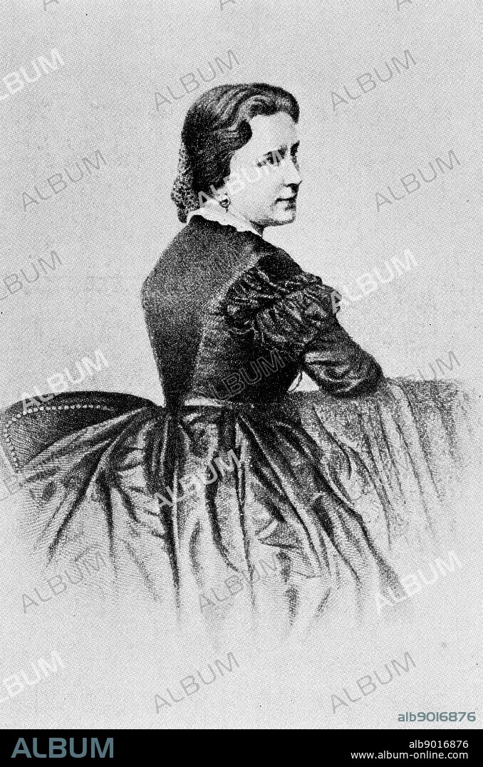 Photograph of Minna Planer (1809-1866) a German actress and first wife of the German composer Wilhelm Richard Wagner (1813-1883). Dated 19th Century.