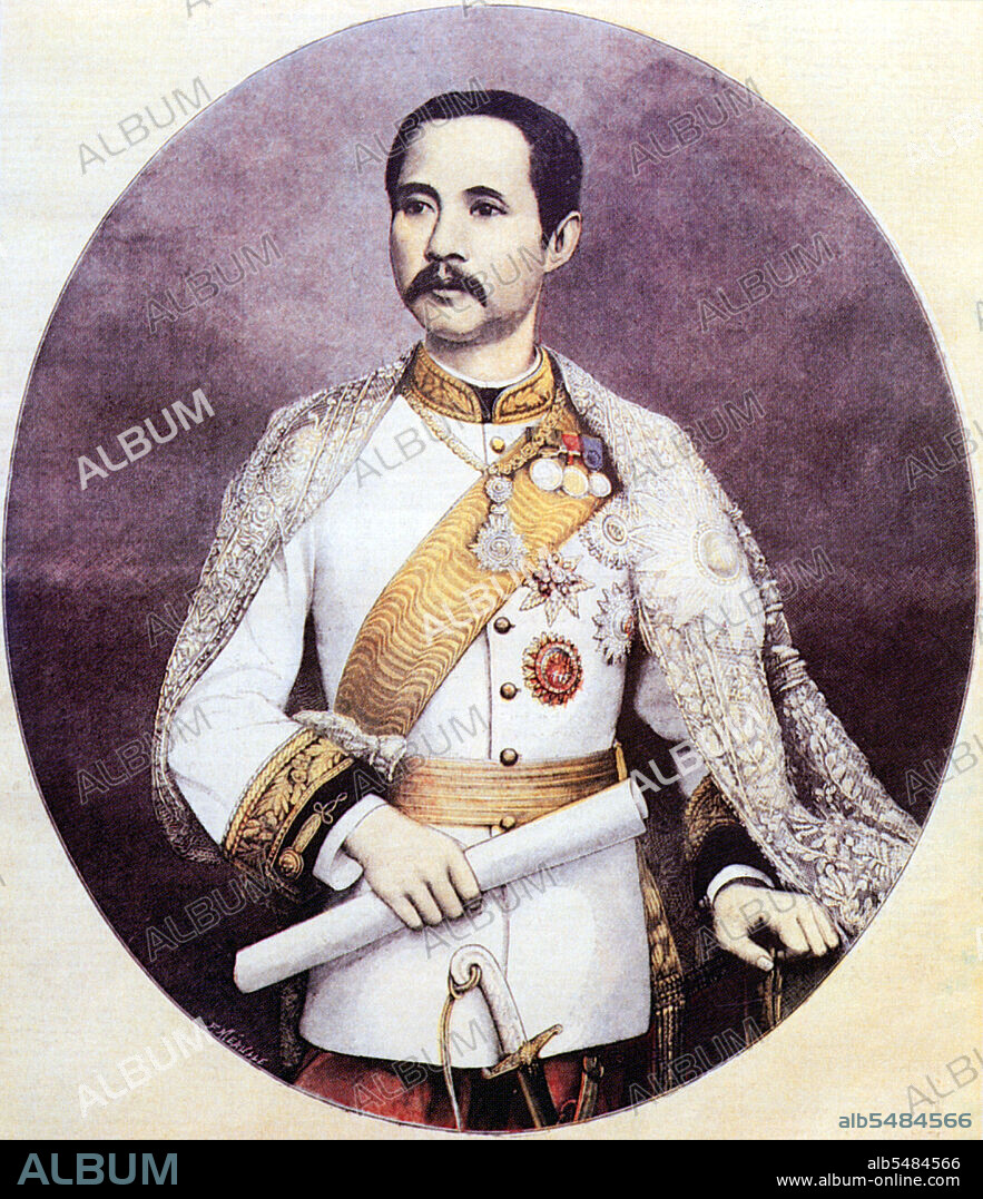 Phra Bat Somdet Phra Poramintharamaha Chulalongkorn Phra Chunla Chom Klao Chao Yu Hua, or Rama V (20 September 1853 - 23 October 1910) was the fifth monarch of Siam under the House of Chakri. He is considered one of the greatest kings of Siam. His reign was characterized by the modernization of Siam, immense government and social reforms, and territorial cessions to the British Empire and French Indochina. As Siam was threatened by Western expansionism, Chulalongkorn, through his policies and acts, managed to save Siam from being colonized. All his reforms were dedicated to Siam's insurance of survival in the midst of Western colonialism, so that Chulalongkorn earned the epithet Phra Piya Maharat - The Great Beloved King.