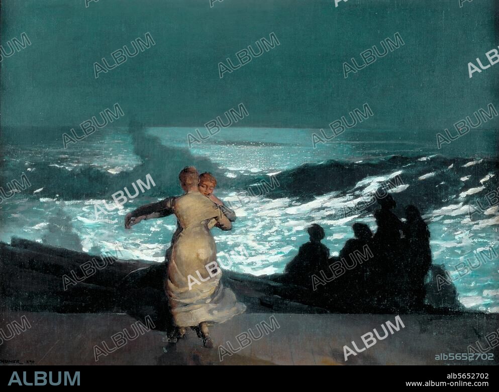 WINSLOW HOMER. Homer, Winslow 1836-1910. "Summer night", 1890. Oil on canvas, 76.7 × 102cm. R.F. 1977-427. Paris, Musée d'Orsay.