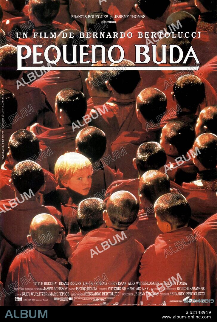 Poster de EL PEQUEÑO BUDA, 1993 (LITTLE BUDDHA), dirigida por BERNARDO BERTOLUCCI. Copyright MIRAMAX.